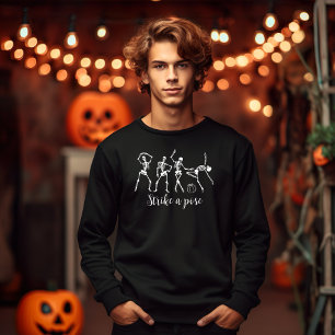 Halloween Dancing Skeleton Pose Funny Sweatshirt
