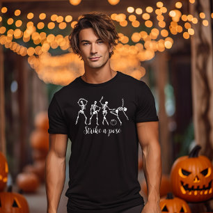 Halloween Dancing Skeleton Pose Funny T-Shirt