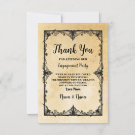 Halloween Danke für die Hochzeitgotik der Bilderra Einladung