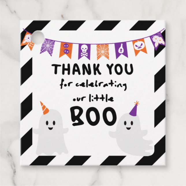 Halloween Danke Tag Geschenkanhänger (Vorderseite)