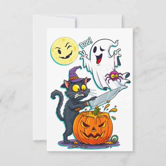 Halloween  dankeskarte (Vorderseite)