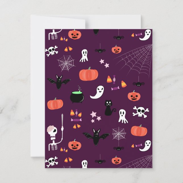 Halloween Dankeskarte (Vorderseite)