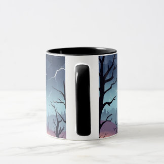 Halloween Dark Castle Personalisierung Tasse