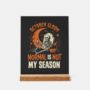 Halloween Dark Humor Skelett Stimmung Acrylschild