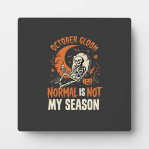 Halloween Dark Humor Skelett Stimmung Fotoplatte
