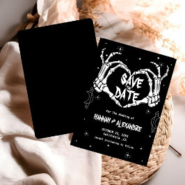 Halloween Dark Moody Gothic Wedding Save The Date