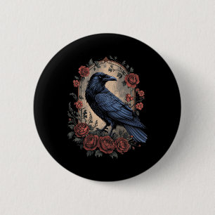 Halloween Dark Mysterious Witchy Natasy Fantasy Button