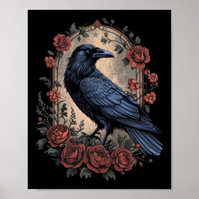 Halloween Dark Mysterious Witchy Natasy Fantasy Poster (Vorne)