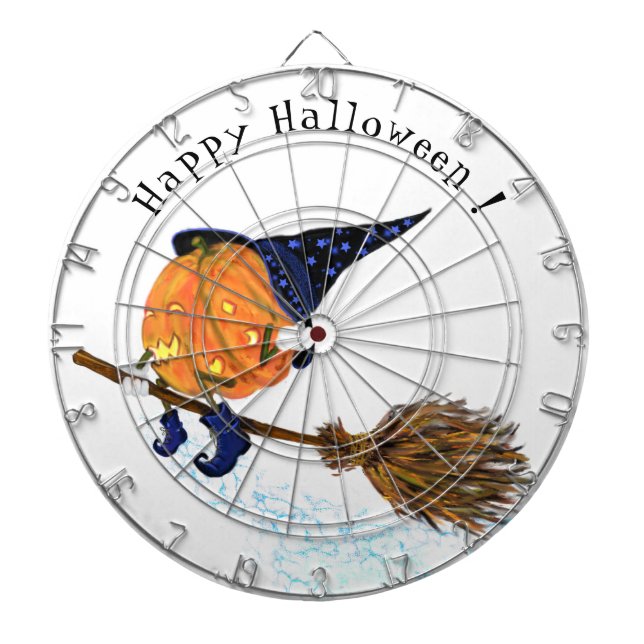 Halloween Dart Board Hexenkürbis Dartscheibe (vorne)