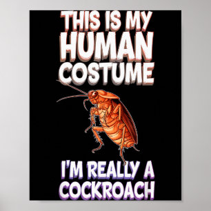 Halloween Das ist mein menschliches Kostüm Ich bin Poster