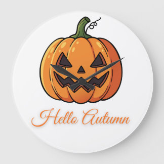 Halloween Day October Große Wanduhr
