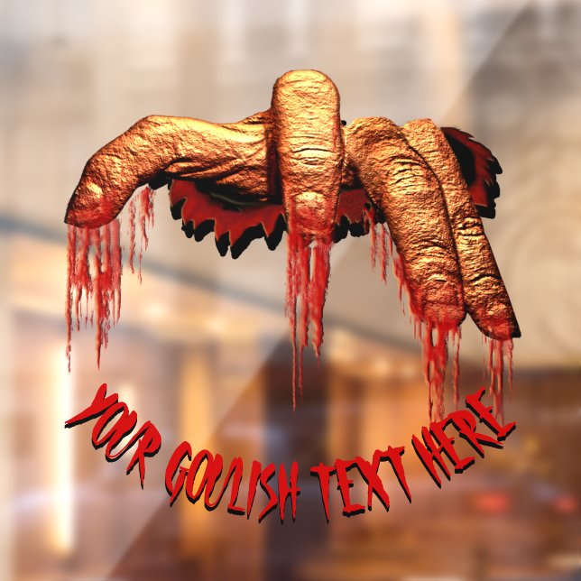 Halloween Decals Custom Gory Zombie Window Decal Fensteraufkleber (Blatt 2)