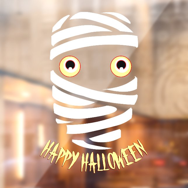 Halloween Decals Personalisiert Mummy Window Decal Fensteraufkleber (Blatt 2)