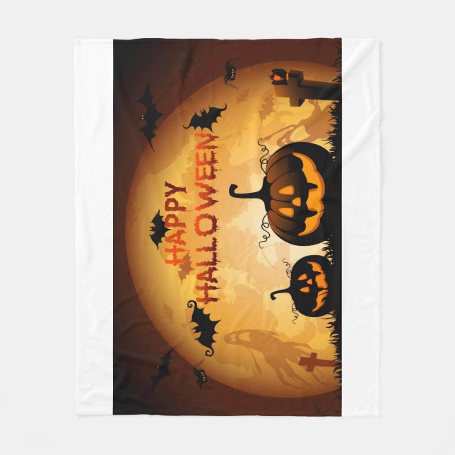 Halloween-Decken Fleecedecke (Vorderseite)