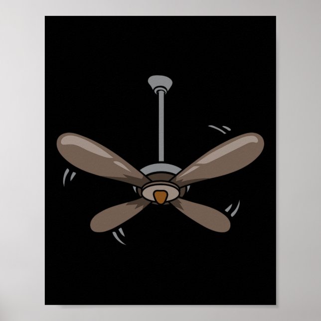 Halloween Deckenventilator Kostüm Funny Lazy Letzt Poster (Vorne)