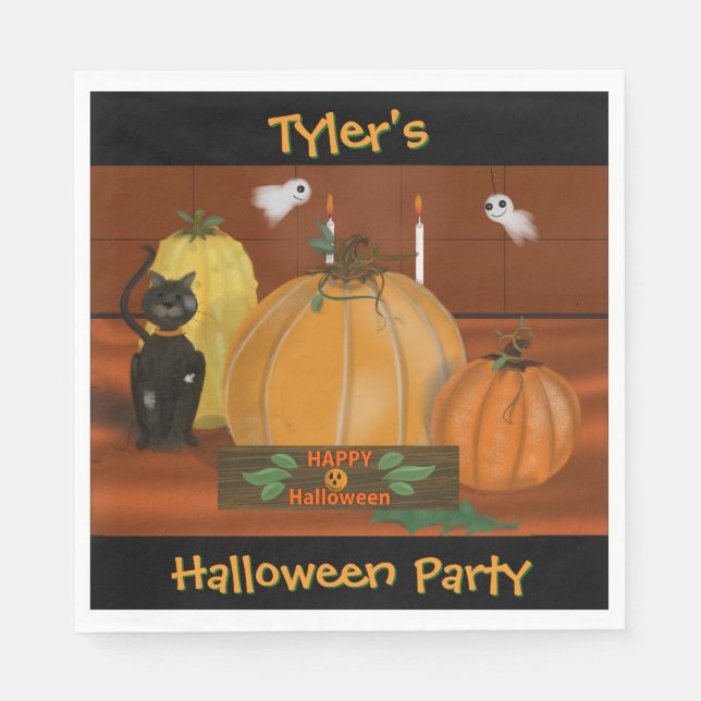 Halloween Decor Party Napkins Serviette (Vorderseite)