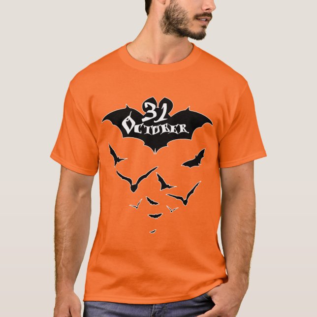 Halloween Decoration Leckerei oder Trick Monster T-Shirt (Vorderseite)