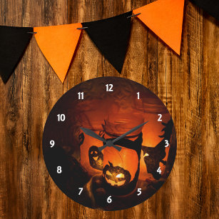 Halloween Decoration Wall Clock Große Wanduhr