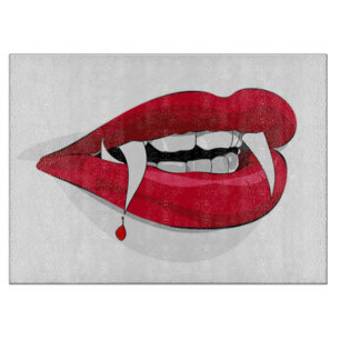 Halloween Decorative Glass Cutting Board/Zähne Schneidebrett