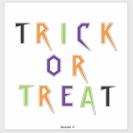 Halloween-Dekor mit leckerer Typografie Aufkleber