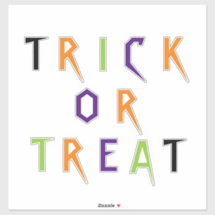 Halloween-Dekor mit leckerer Typografie Aufkleber