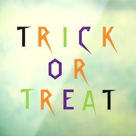 Halloween-Dekor mit leckerer Typografie Fensteraufkleber