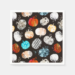 Halloween-Dekorationskürtelmuster Serviette