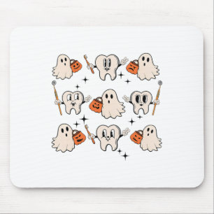 Halloween Dentalhygienist Teeth Ghost Pum Mousepad
