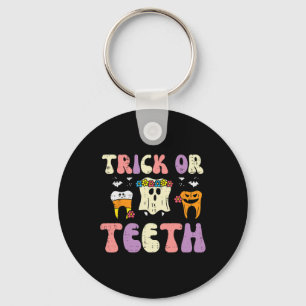 Halloween Dentist Trick oder Zähne Zahnstochkosten Schlüsselanhänger