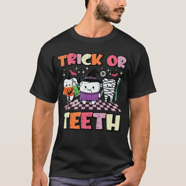 Halloween Dentistrick Oreeth Dental Costume Men Wo T-Shirt (Vorderseite)