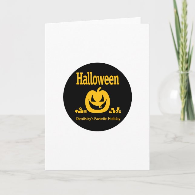 Halloween Dentistry's Lieblingstag Karte (Vorderseite)