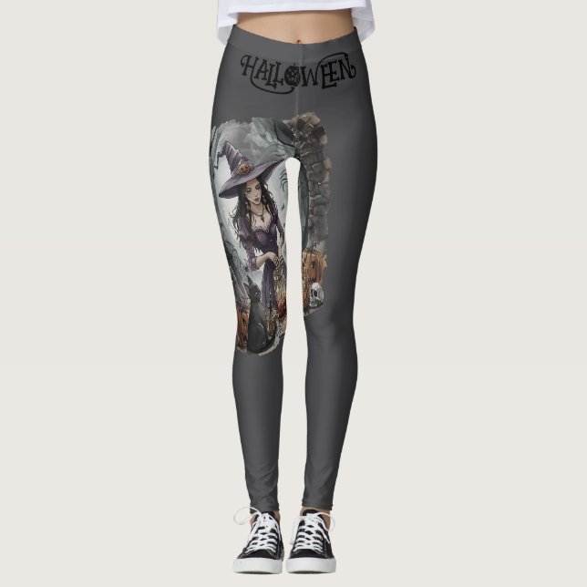 Halloween, Der Hexen-Mitternachts-Trank Leggings (Vorderseite)