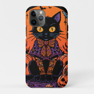 Halloween,Der Kürbis-Plünderer,Schwarze Katze  Case-Mate iPhone Hülle
