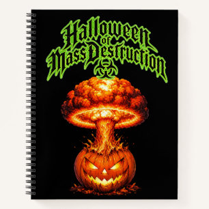 Halloween der Massenvernichtung Nuclear Jack-o'-La Notizbuch