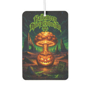 Halloween der Massenvernichtung Radioaktiver Kürbi Autolufterfrischer