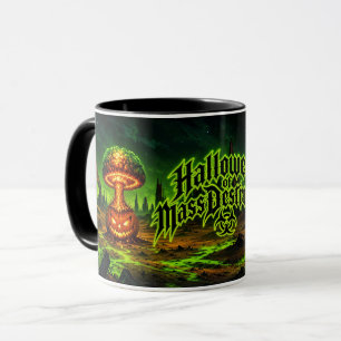 Halloween der Massenvernichtung Radioaktiver Kürbi Tasse