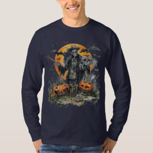 Halloween,Der Schädelgentleman des Erntedanks T-Shirt