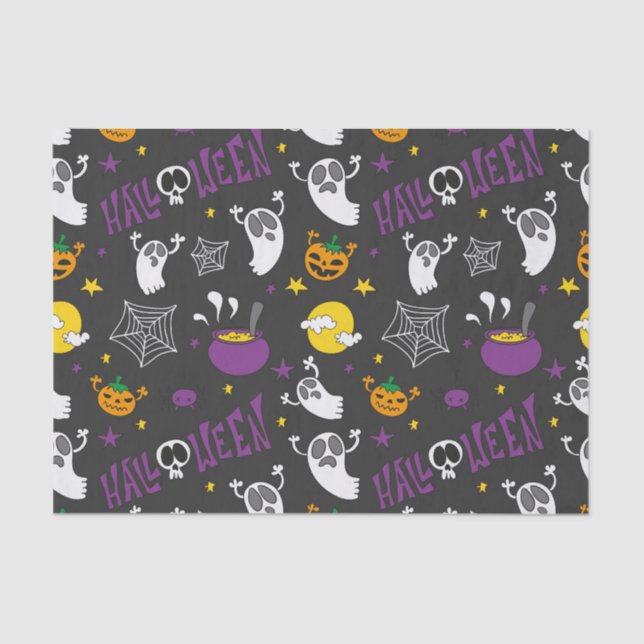 Halloween Design 1 Seidenpapier (Vorderseite)