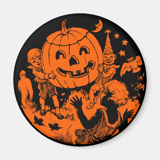 Halloween-Design der 1920er Jahre - Magnet (Vorne)