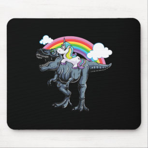 Halloween-Design für Kinder Einhorn reitet auf Din Mousepad