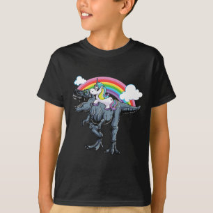 Halloween-Design für Kinder Einhorn reitet auf Din T-Shirt