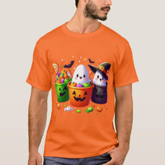 Halloween-Design für Trick-oder-Leckerei-Candy-Buc T-Shirt