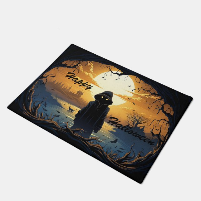 Halloween Design Fußmatte (Schrägansicht)