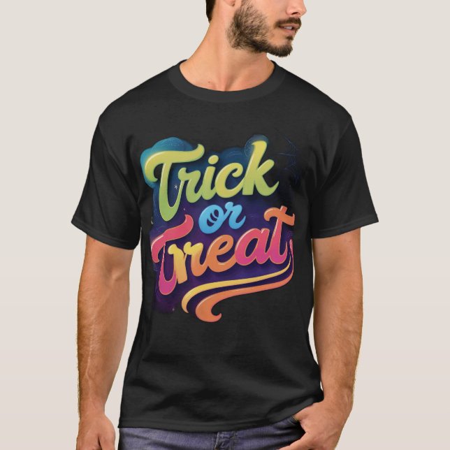 Halloween-Design-Hemd T-Shirt (Vorderseite)