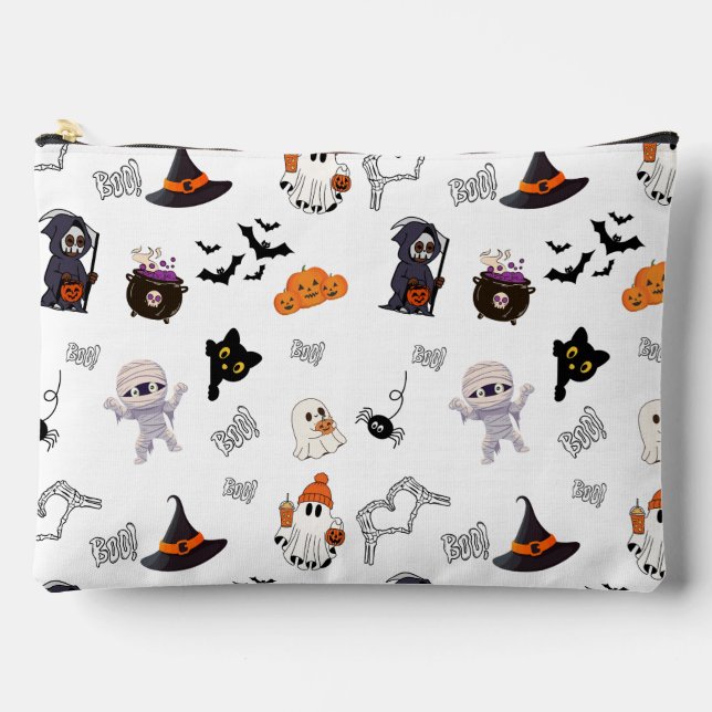Halloween Design Makeup Bag Zubehörtasche (Vorderseite)