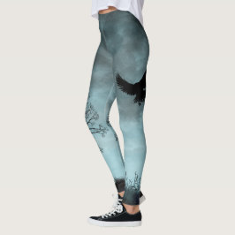 Halloween-Design mit Rabe Leggings