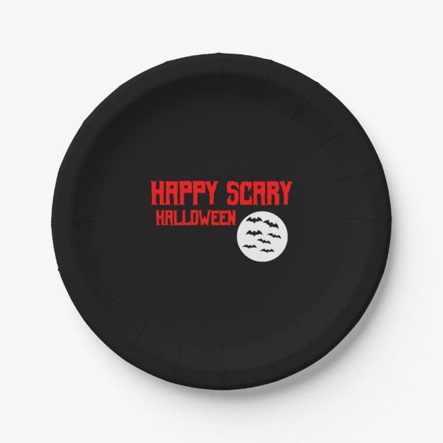 Halloween Design Pappteller (Vorderseite)