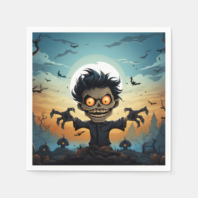 Halloween Design Serviette (Vorderseite)
