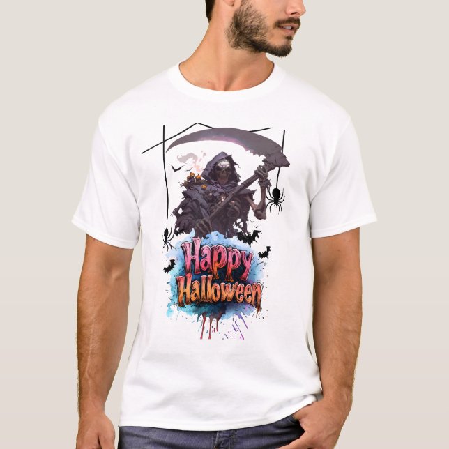 Halloween-Design T-Shirt (Vorderseite)