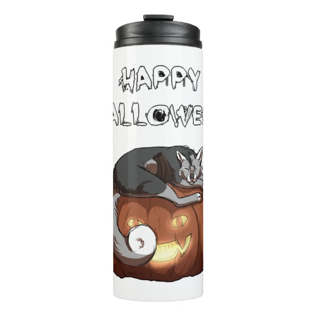 Halloween Design Thermosbecher (Vorderseite)
